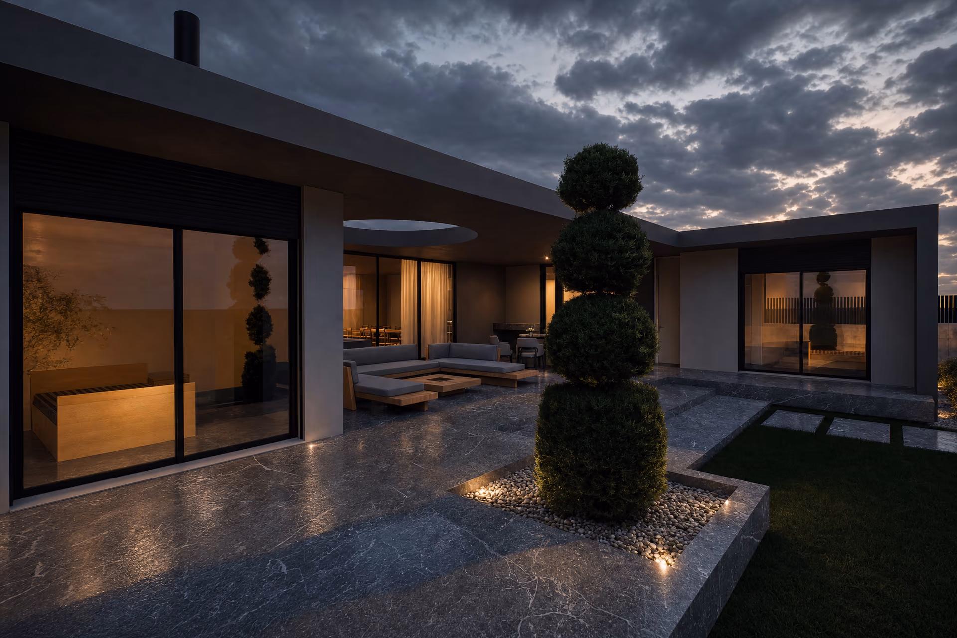 U Shaped Villa